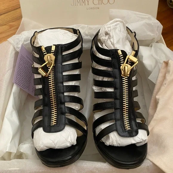 Jimmy Choo | Shoes | Jimmy Choo Gladiator Black Heels | Poshmark display picture 1